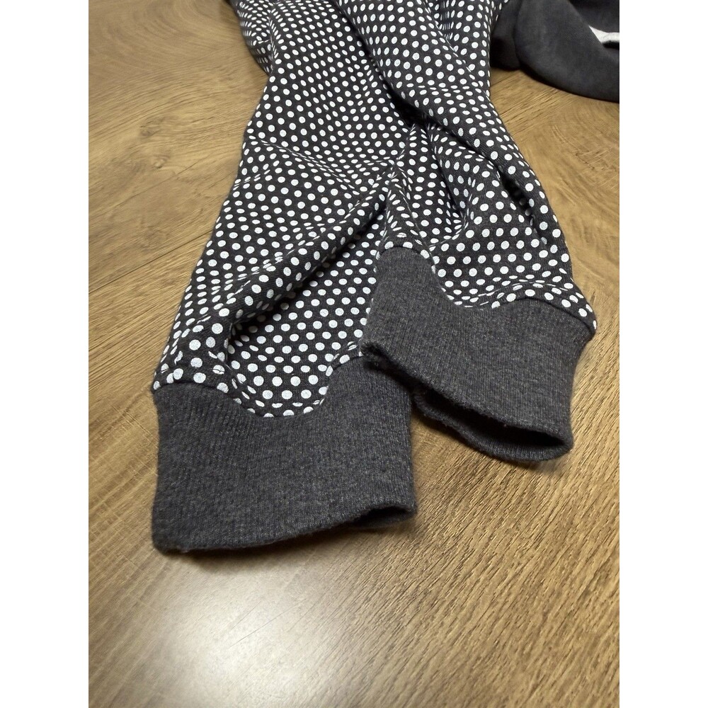 Disney Parks Minnie Mouse Polka Dot Zip Up Raglan Fleece Gray Bomber Jacket XXL - Picture 6 of 9